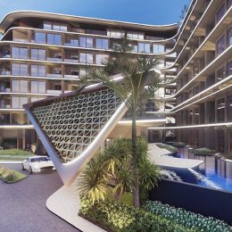 rendering front car entrance the one naiharn phuket