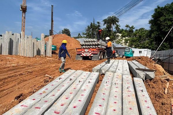 project layan phuket concrete column preparation