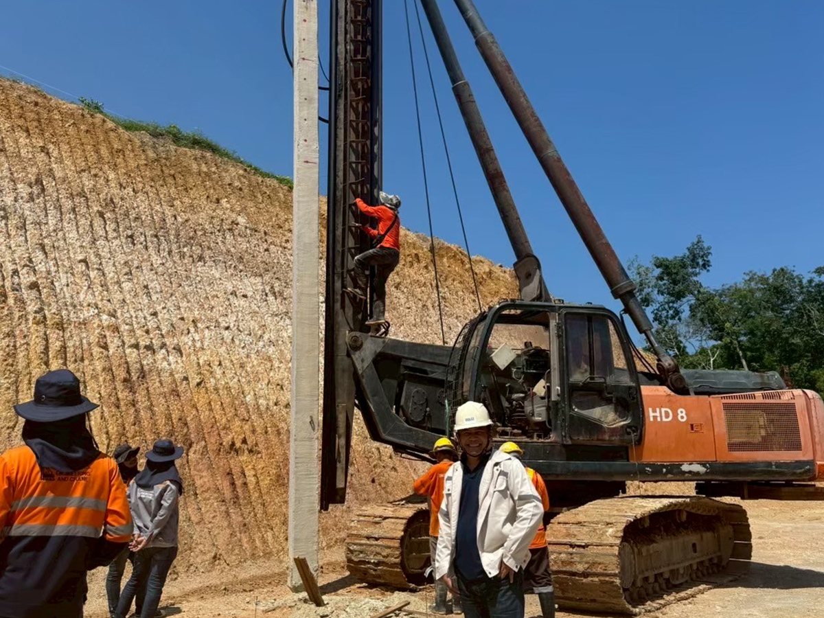 hotel project layan phuket piling rig machinery