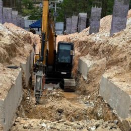 excavation-trench-foundations dolce construction project layan phuket