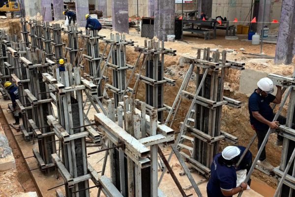 foundation-footing-formwork dolce construction project layan phuket