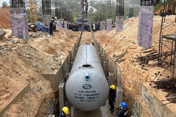 septic tank installation alignment